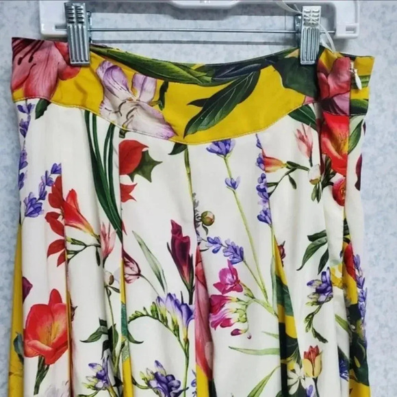 Rococo Sand Aprile Floral Maxi Skirt Size 0 Yellow Multi Paneled NWOT - Picture 5 of 7
